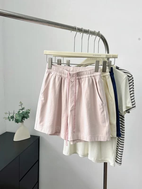 Shorts in denim leggero da donna, stile coreano, estivi, larghi, sottili, casual, per studentesse, da corsa, a vita alta, a gamba larga, per adolescenti