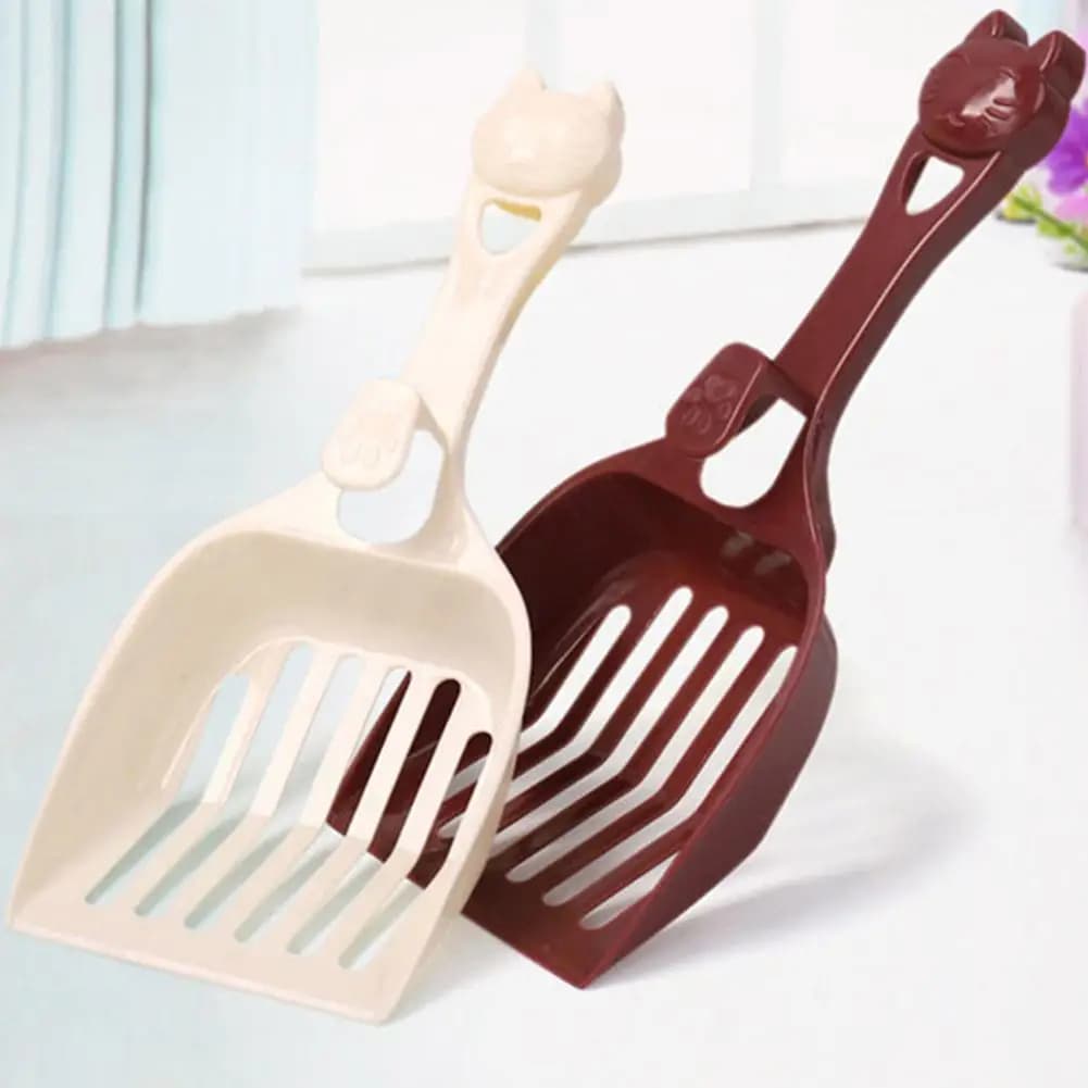 Paletta per lettiera per gatti multicolore Pala per lettiera per gatti in plastica Lettiera per pulizia animali domestici Scatola per sabbia Pala Gattino Toilette Strumenti puliti Forniture