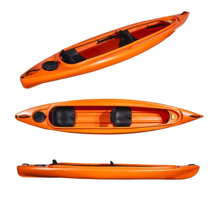 Kayak da Mare LSF 4.2m con Pagaie, Disponibile in Nero, Giallo, Verde, Rosso, Bianco, Mimetico, Barca a Remi Personalizzabile