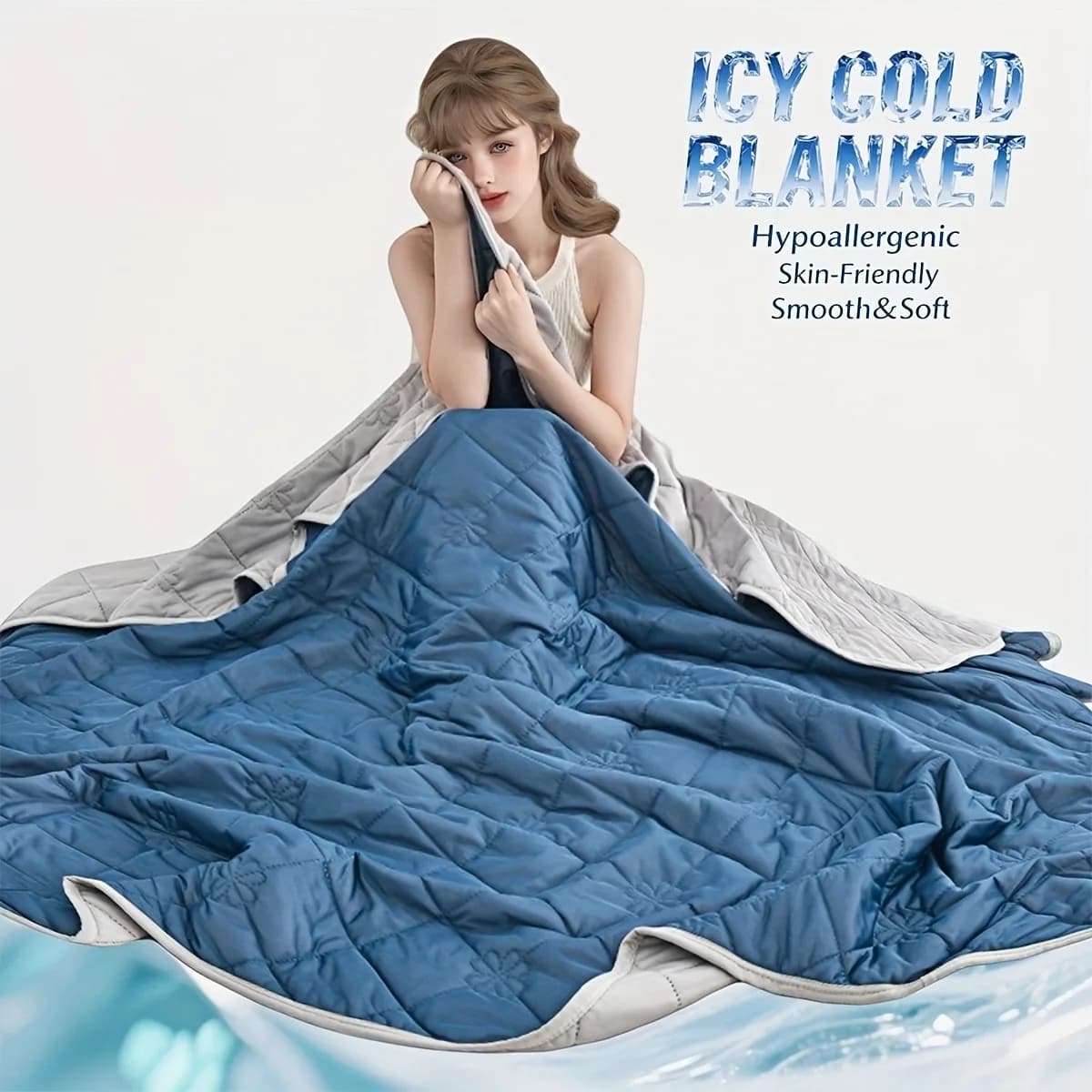 Cooling Blanket for Hot Sleepers Ultra-Soft Breathable And Heat-Absorbent Summer Throw for Warm Weather Relief Blanket for Bed