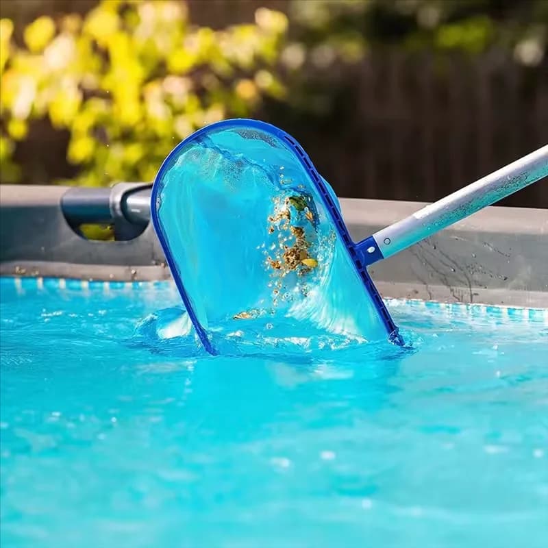 1 pz strumento per piscina per immondizia raccoglitrice di foglie per acque profonde attrezzatura per la pulizia rete da pesca