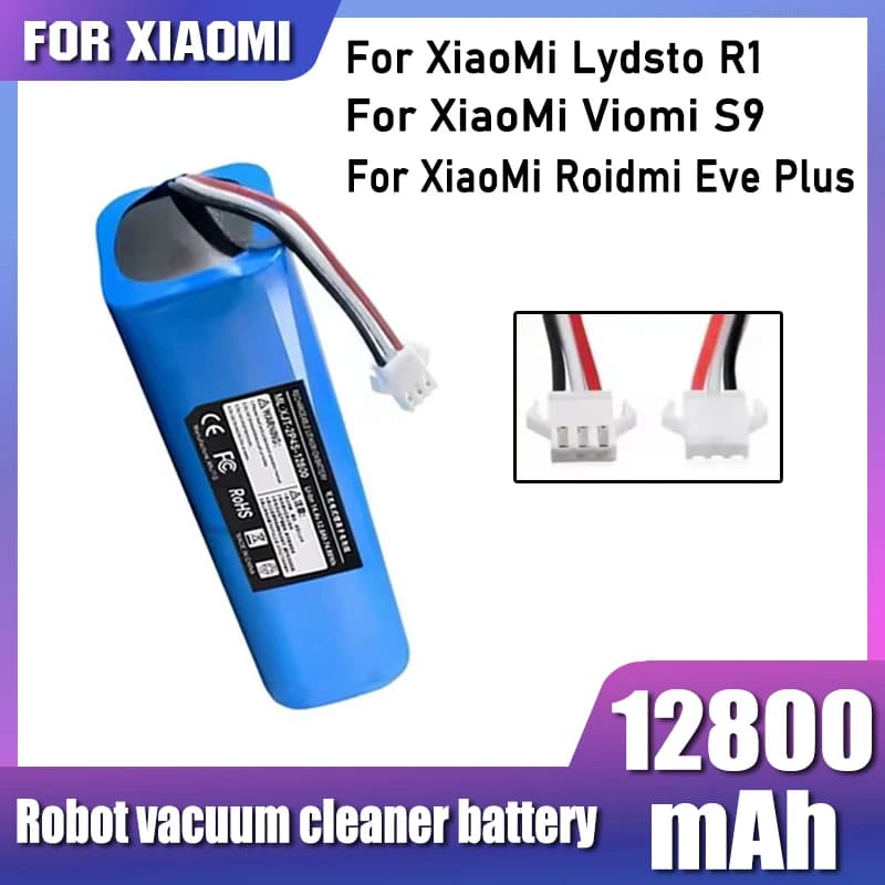 For Xiaomi Lydsto R1 Pro HD-STYTJ-W03 S1 YM-S1-W03 G2 Robot Vacuum Cleaner Battery Replacement, Multiple Capacity Options