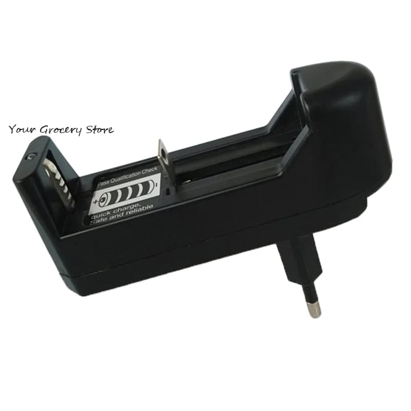 3.7V 18650 16340 14500 18350 Rechargeable Lithium Ion Battery Automatic Single Slot Charger Universal Charger EU