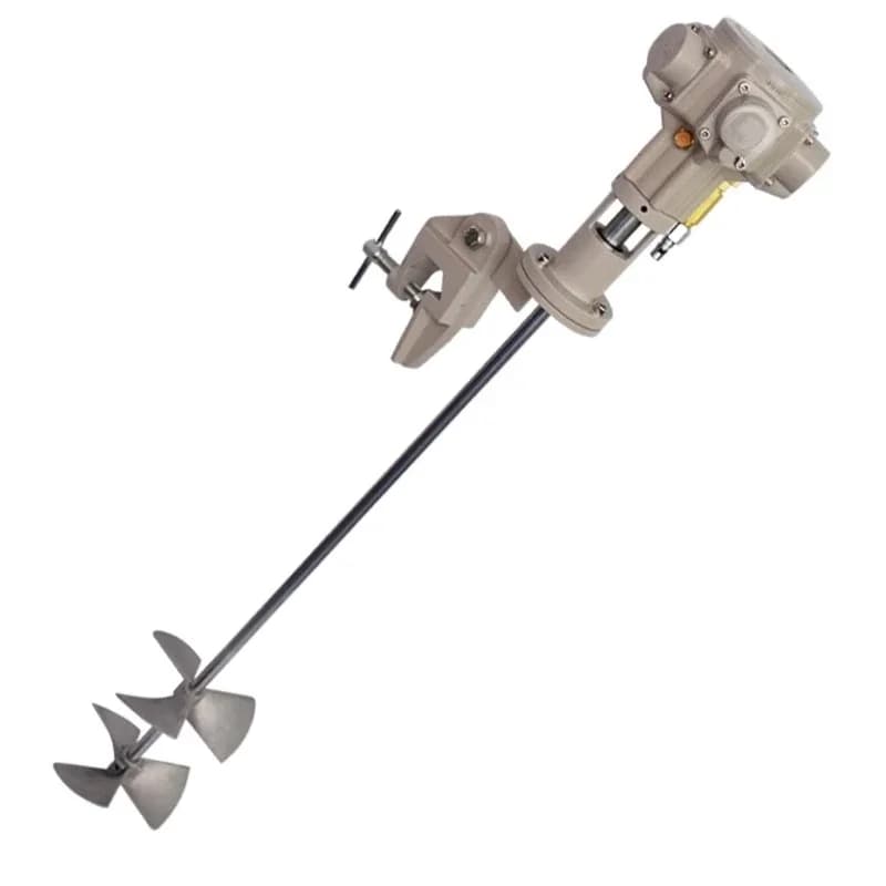 Pneumatic crossbar mixer Paint ink clip barrel Horizontal plate oil drum mixer
