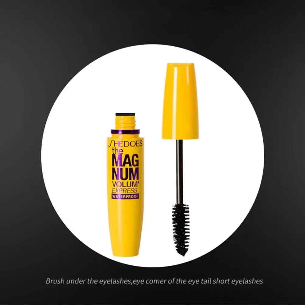 Mascara Impermeabile Allungante e Volumizzante con Effetto Naturale Arricciante, Applicazione Senza Grumi, Lunga Durata, Non Macchia, Trucco Occhi