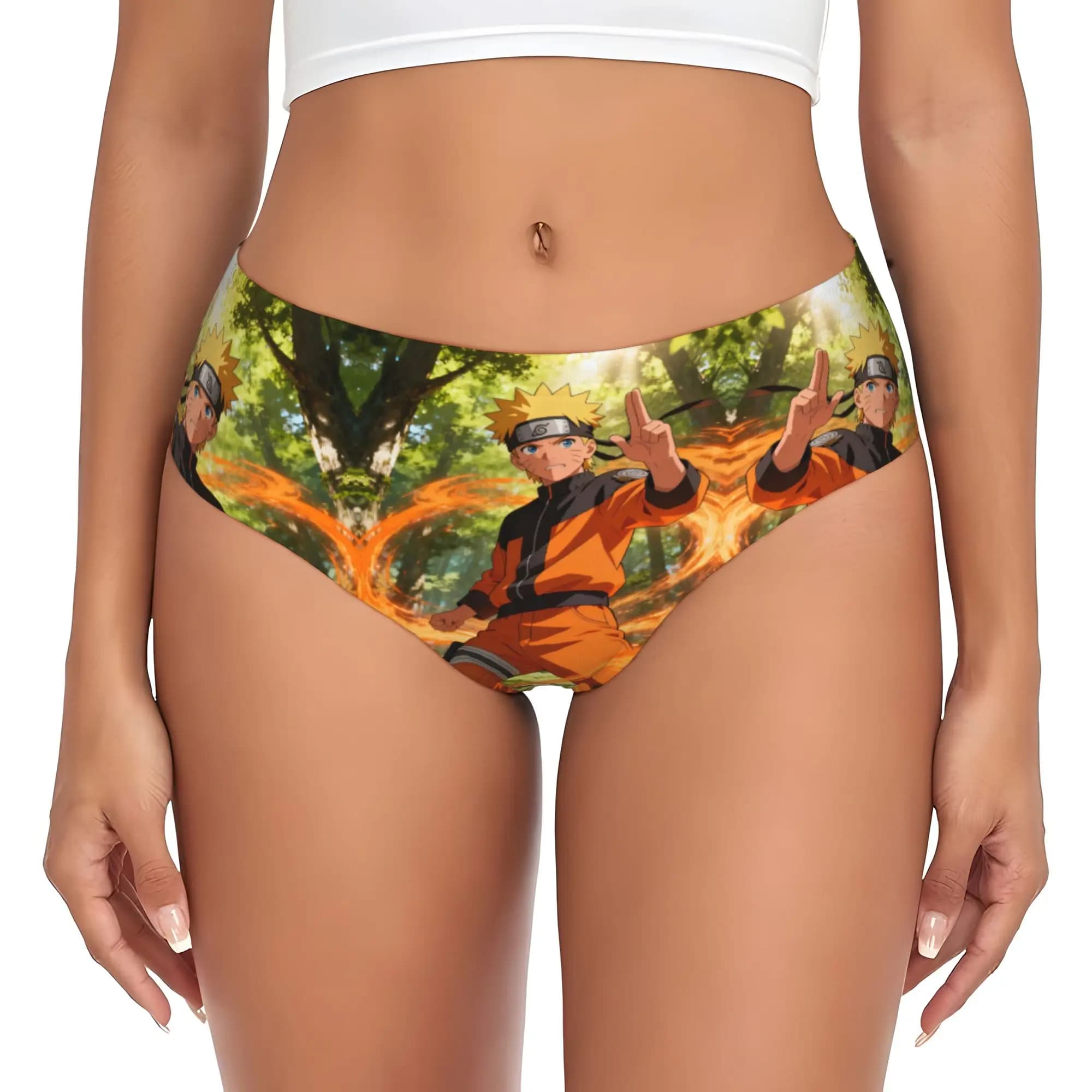Custom Women's N-Narutoes Uzumaki Panties Comfort Anime Briefs Underwear