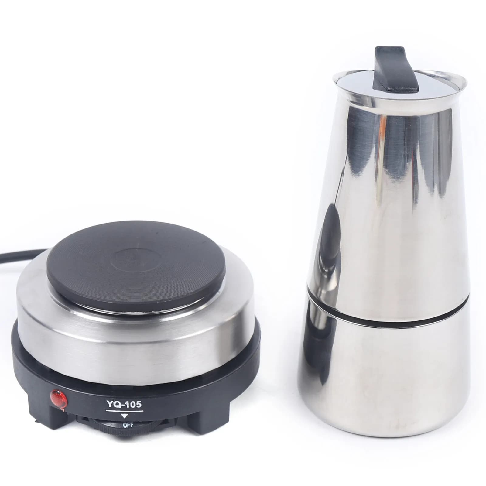 Caffettiera, caffettiera espresso da piano cottura Caffettiera Moka con fornello elettrico