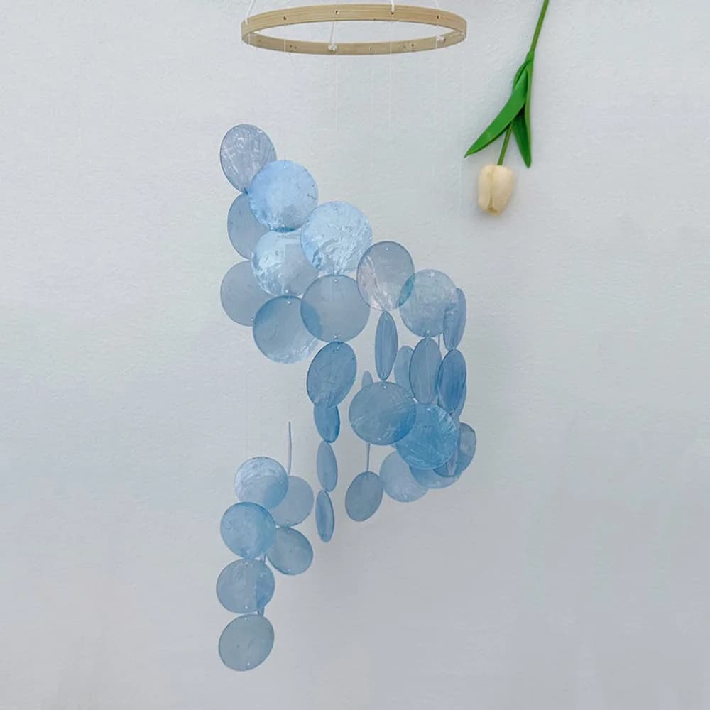 Creative Natural Shell Shell Wind Chime Hanging Pendant Home Decoration Dream Catcher Special Gifts Shell Pendant Yard