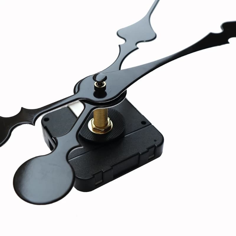 Long Shaft Silent Wall Clock Quartz Clock Movement Mechanism with 2 Different Size Clock Hands Repair Tool Parts Kit