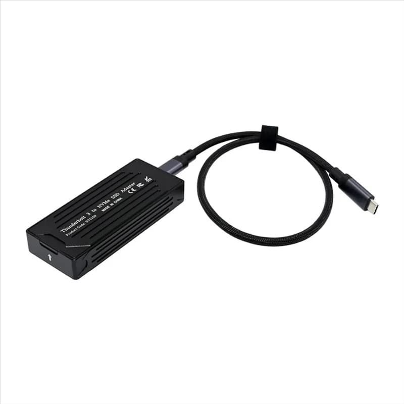Usb Type-C Thunderbolt 3 To M.2 Nvme SSD Hard Drive Enclosure 40Gbps Supports M.2 M Key And M.2 B & Mkey Nvme