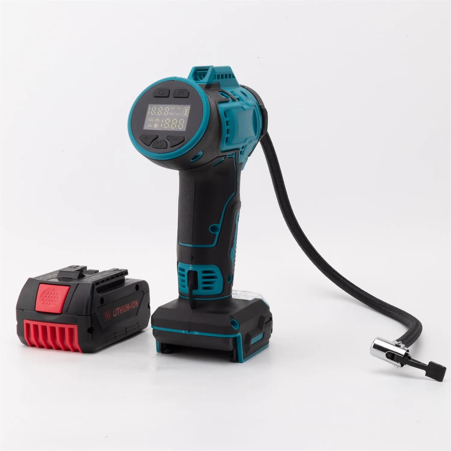 160 PSI Il gonfiatore per pneumatici Pompa di aria elettrica per gonfiatore d'aria a batteria BOSCH 18v (senza batteria)