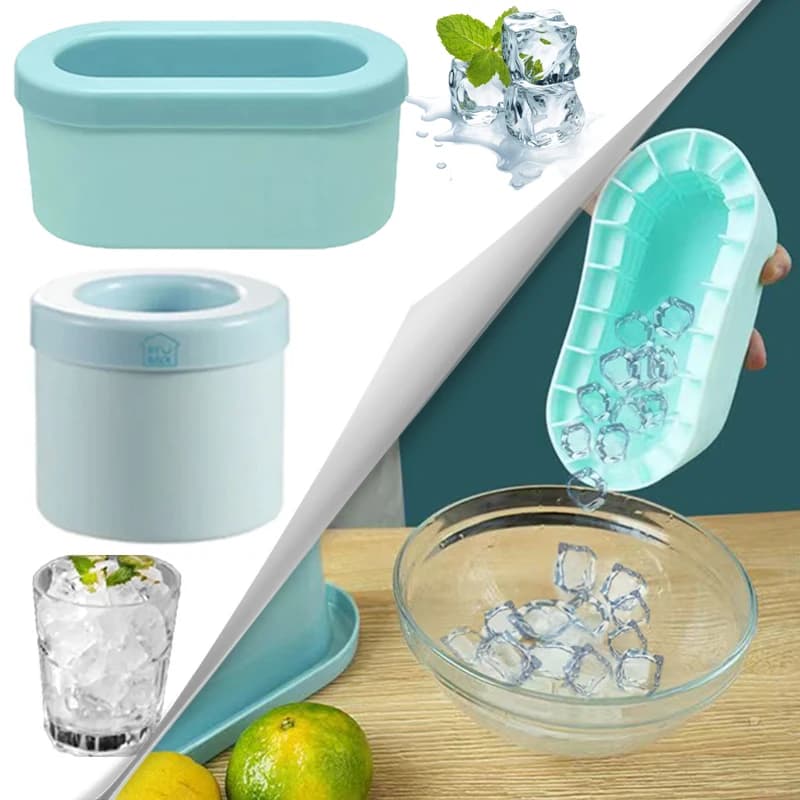 Stampo per cubetti di ghiaccio in Silicone secchiello per il ghiaccio rotondo estate fatto in casa frigorifero fai da te congelatore creatore di ghiaccio creativo stampo per cubetti di ghiaccio strumenti per bicchieri