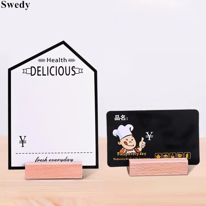 Base in legno numero di tavolo segnaposto porta cartelli supporto per foto Clip per foto tavolo per feste di matrimonio nome prezzo etichetta Clip per carte
