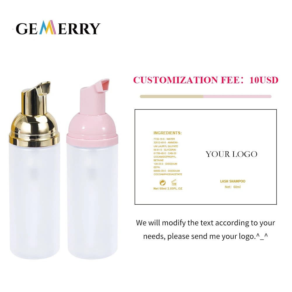 60ml Foam Eyelash Cleaner Shampoo For Eyelash Extension Professional Clean Tools No Wholesale Fast Shipping Irritation Mousse