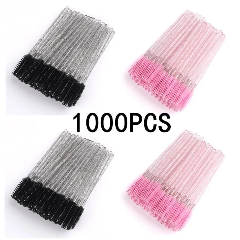 Eyelash Brushes - 50/100/500/1000pcs Colorful Disposable Mascara Wands for Eye Lash Extension Beauty Eyebrow Grooming Tools