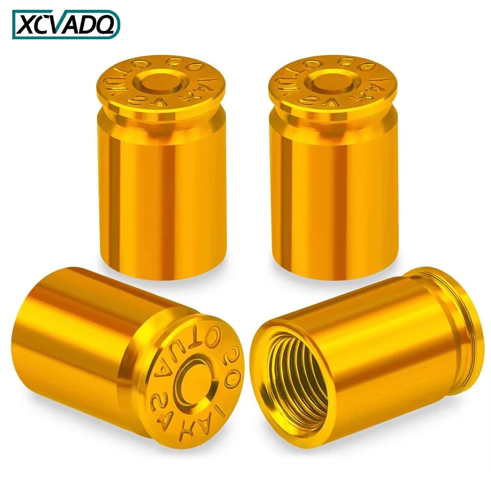 4 Pezzi Tappi Universali per Valvole Pneumatici Auto, Copri Valvola Antipolvere, Accessori per Ruote di Auto, SUV, Biciclette, Camion, Moto