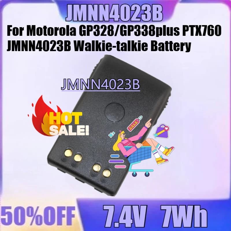 Per Motorola GP328/GP338plus PTX760 JMNN4023B Walkie-talkie Batteria Nuovo JMNN4023B 7.4V 7.0Wh Batteria