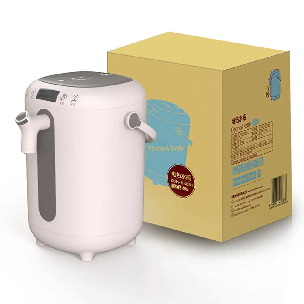 Bollitore elettrico portatile per teiera domestica da 3 litri, termostato intelligente, conservazione del calore