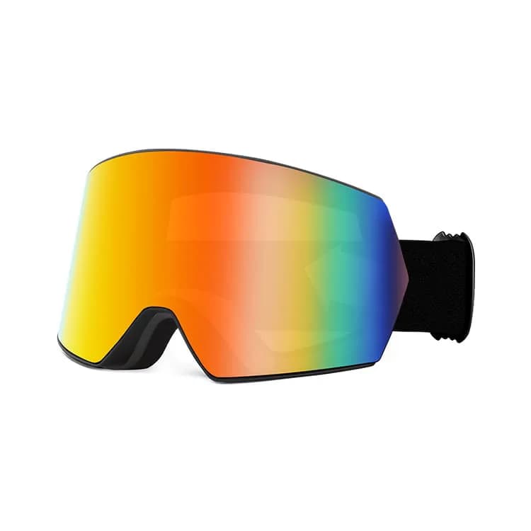 Occhiali da sci da snowboard super grandi Donna Uomo Occhiali da sci Maschera UV400 Protezione da neve sopra gli occhiali Doppio antiappannamento per adulti