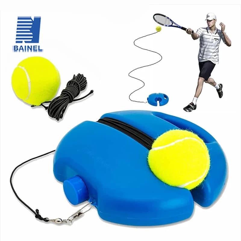 1 set di allenatore da tennis con palla da rimbalzo da tennis e corde da allenamento adatte per l'allenamento di tennis indoor e outdoor
