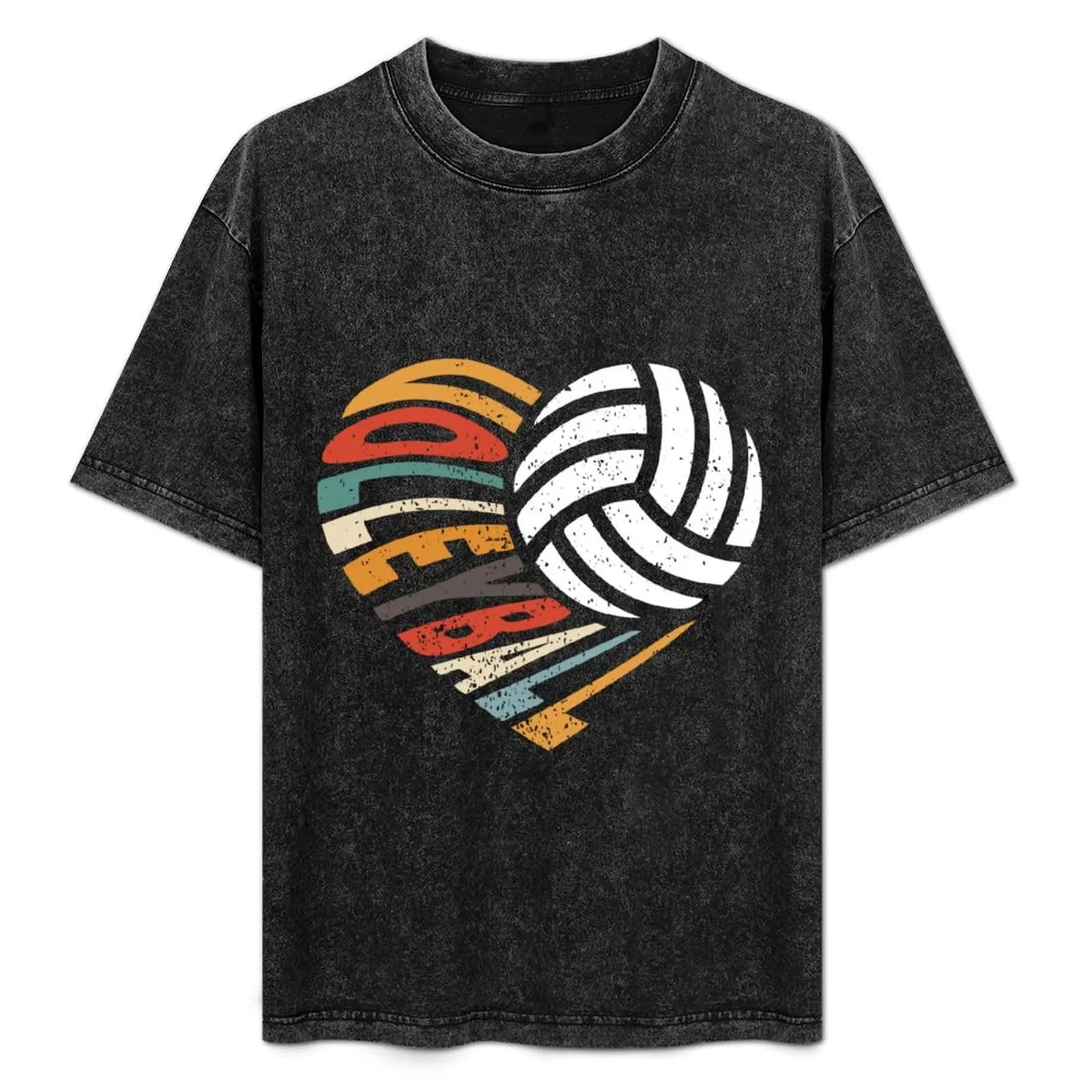 My Heart on that Court Funny Mom Volleyball T-Shirt Top a maniche corte per lavoro all'aperto