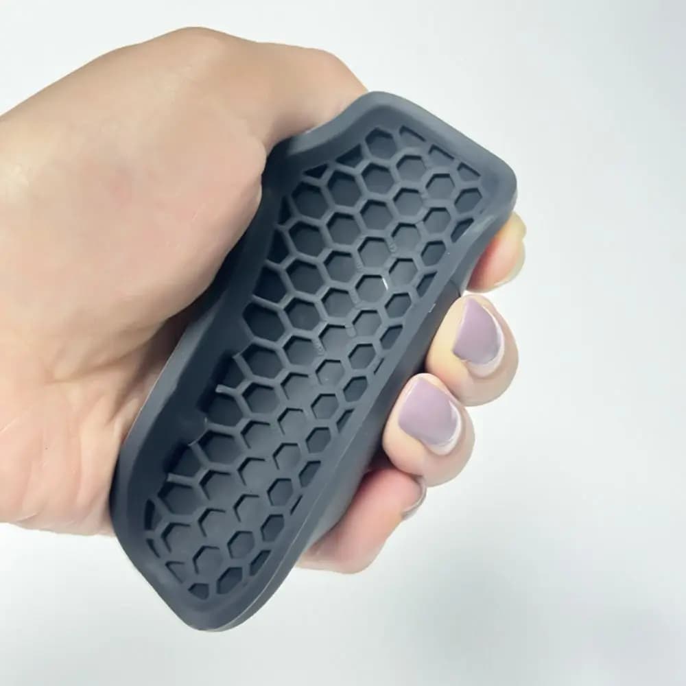1 Paio di Impugnature Ergonomics per Sollevamento Pesi, Gloves da Palestra Elastici a Nido d'Ape, Silicone Anti-Slip for Palm