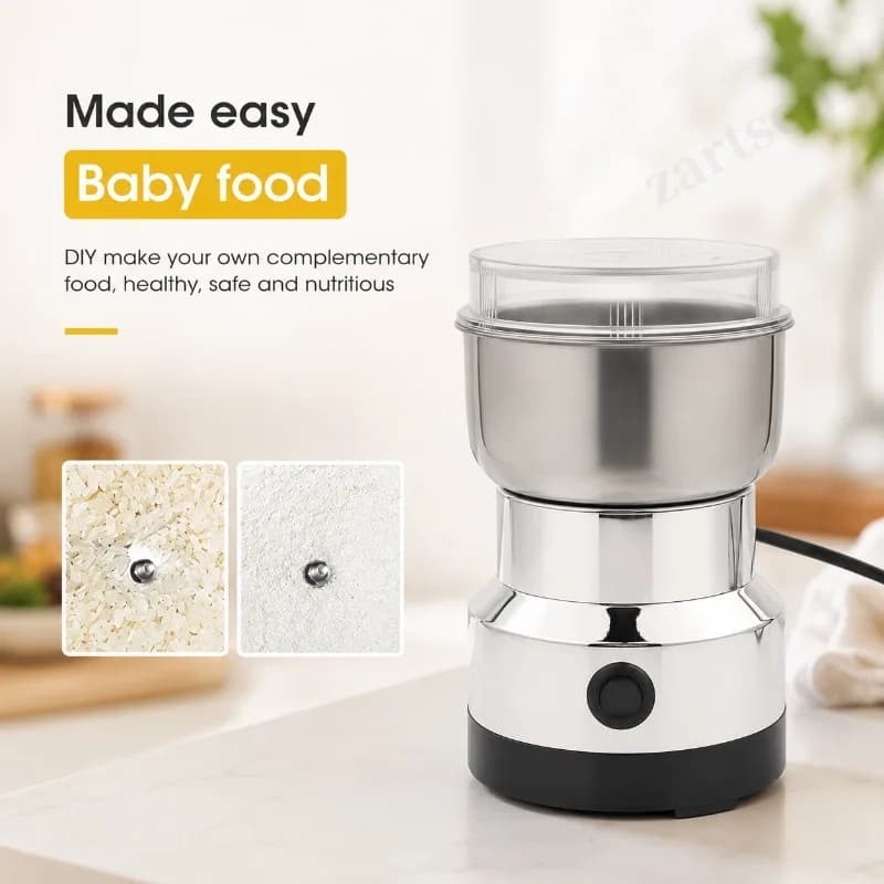 220V Multipurpose Electric Coffee Bean Grinding Tool Stainless Steel Milling Machine for Seeds Spices Herbs Nuts Coffee Grinder