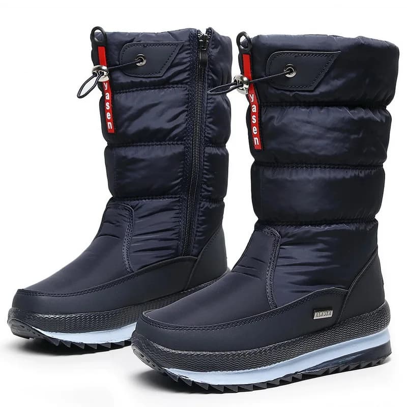 2022 Stivali invernali da donna Stivali da neve multicolori Stivali da coppia caldi e antiscivolo addensati Scarpe invernali casual impermeabili in peluche