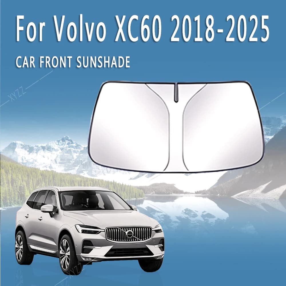 Parasole Anteriore per Auto, Isolamento Termico, Visiera Parasole Estiva, Accessori Auto per Volvo XC60 2018~2025 2022 Pieghevole