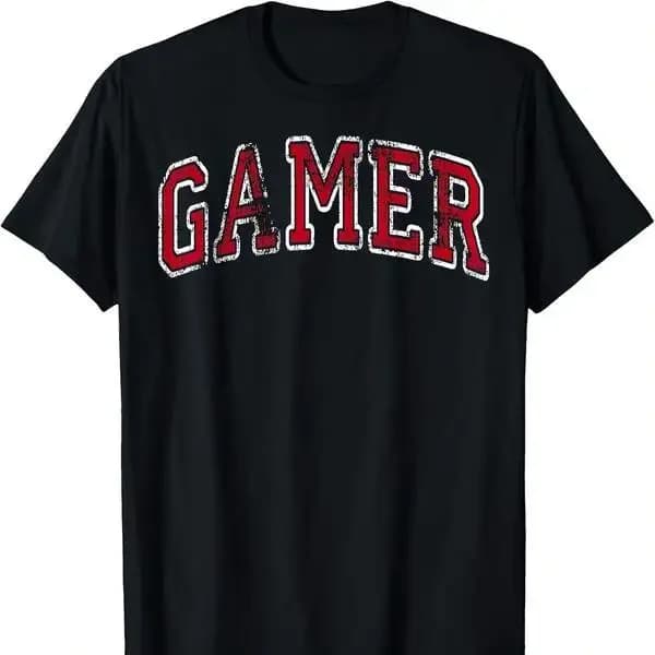 Gamer American Flag Men Women Girl Boy Video Games Graphic T-Shirt Camisetas