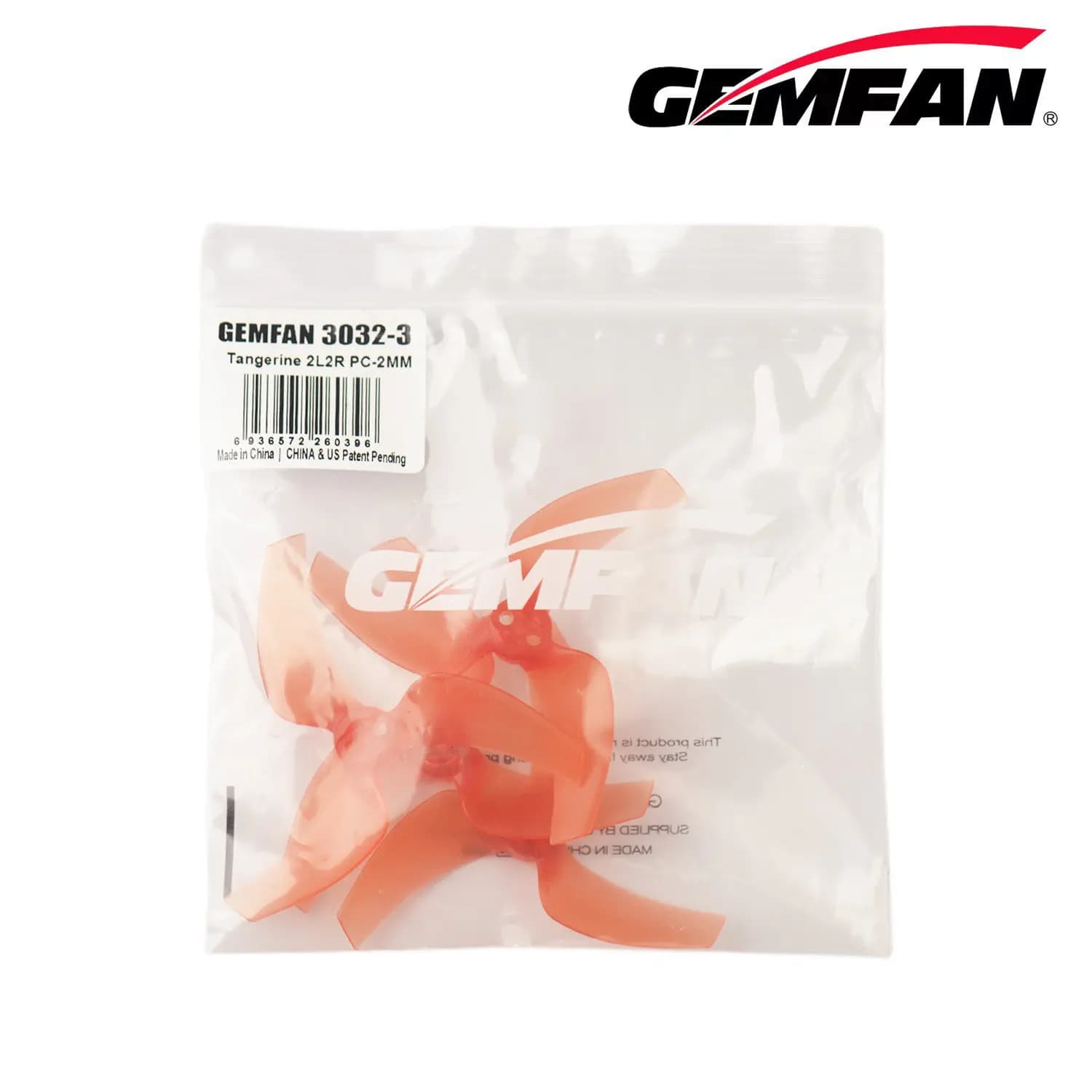 Eliche GEMFAN 3032-3, 76,2 mm, passo 3,2 pollici, 1,8 g, foro 2 mm, progettate per droni DJI Avata 2