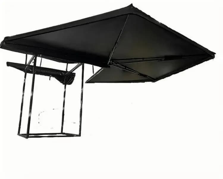 High Quality Car Truck Side Roof Tent Retractable Sun Shade 270 Degrees 2 Meters Fan Shaped Awning for Outdoor Camping Picnic