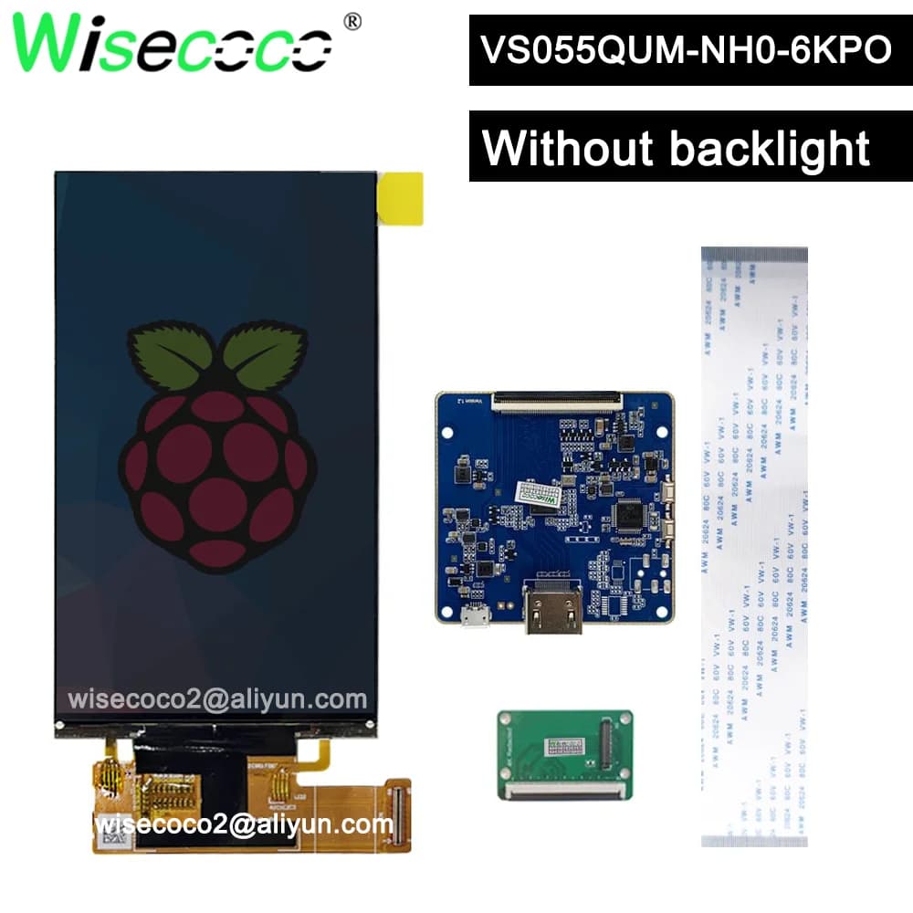 Stampanti 3D 4K da 5.5 pollici schermo LCD 2160x3840 UHD 806PPI senza retroilluminazione Display LCD VS055QUM-NH0-6KP0 pannello