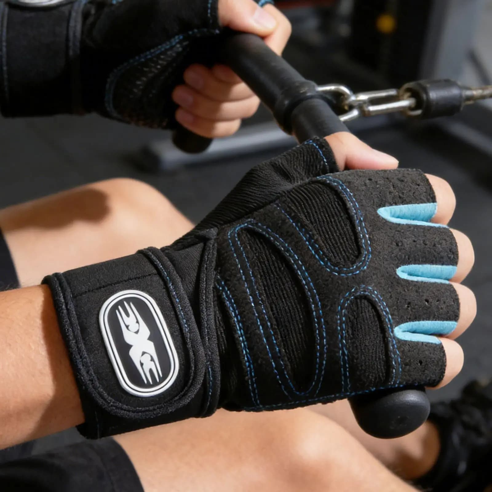 Men's Fitness Gym Gloves Lifting Weights Non-slip Soft Motor Shockproof Mid-Steel Exercise Sports Cycling Gloves Women's
