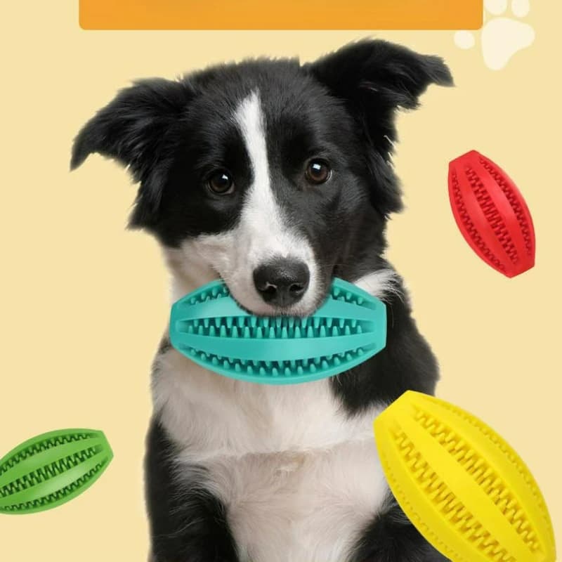 1 Pezzo Giocattolo per Cani, Palla Dispensatrice di Snack, Giocattolo da Masticare, Dentifricio, Palla in Gomma per Pulizia Dentale, per Cani di Piccola Taglia
