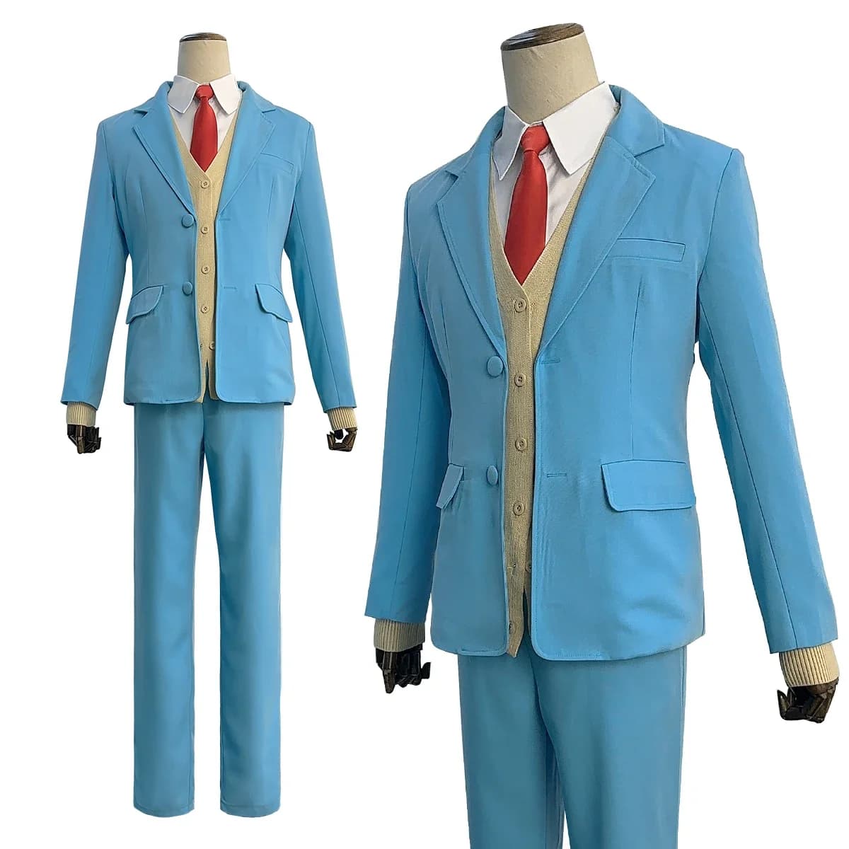 Cosplay Skip and Loafer Anime Shima Sousukee Costume Cosplay Uniforme scolastica Abito blu Camicia Pantaloni Maglione Cravatta Regalo da indossare ogni giorno