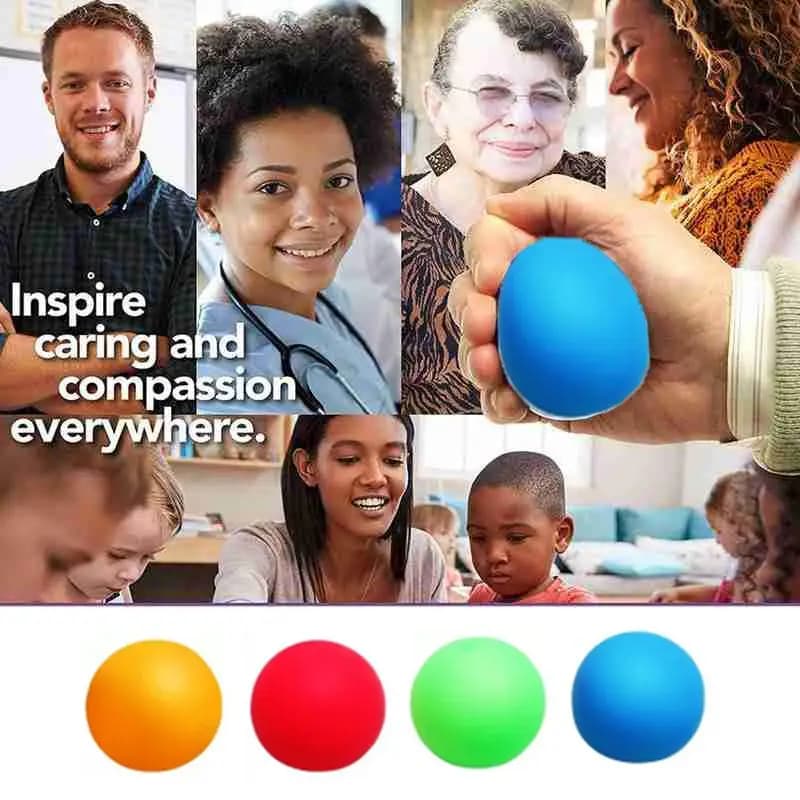 Palline Antistress con Glitter, Giocattolo Colorato da Spremere per Gioco Sensoriale, Giocattolo Educativo per Bambini, Sollievo dall'Autismo, Rafforzamento delle Mani