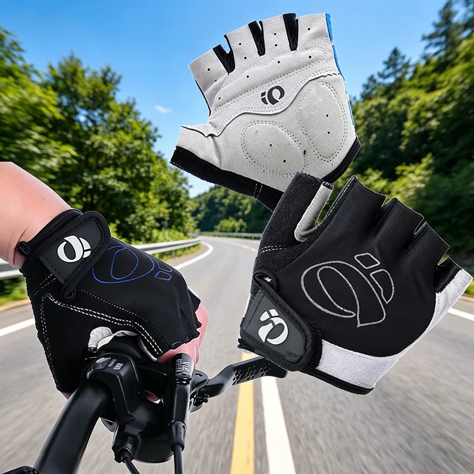Guanti da Bicicletta Mezze Dita Antiscivolo, Ammortizzanti e Traspiranti per MTB, Bici da Strada, Allenamento in Palestra, Accessori per Ciclismo