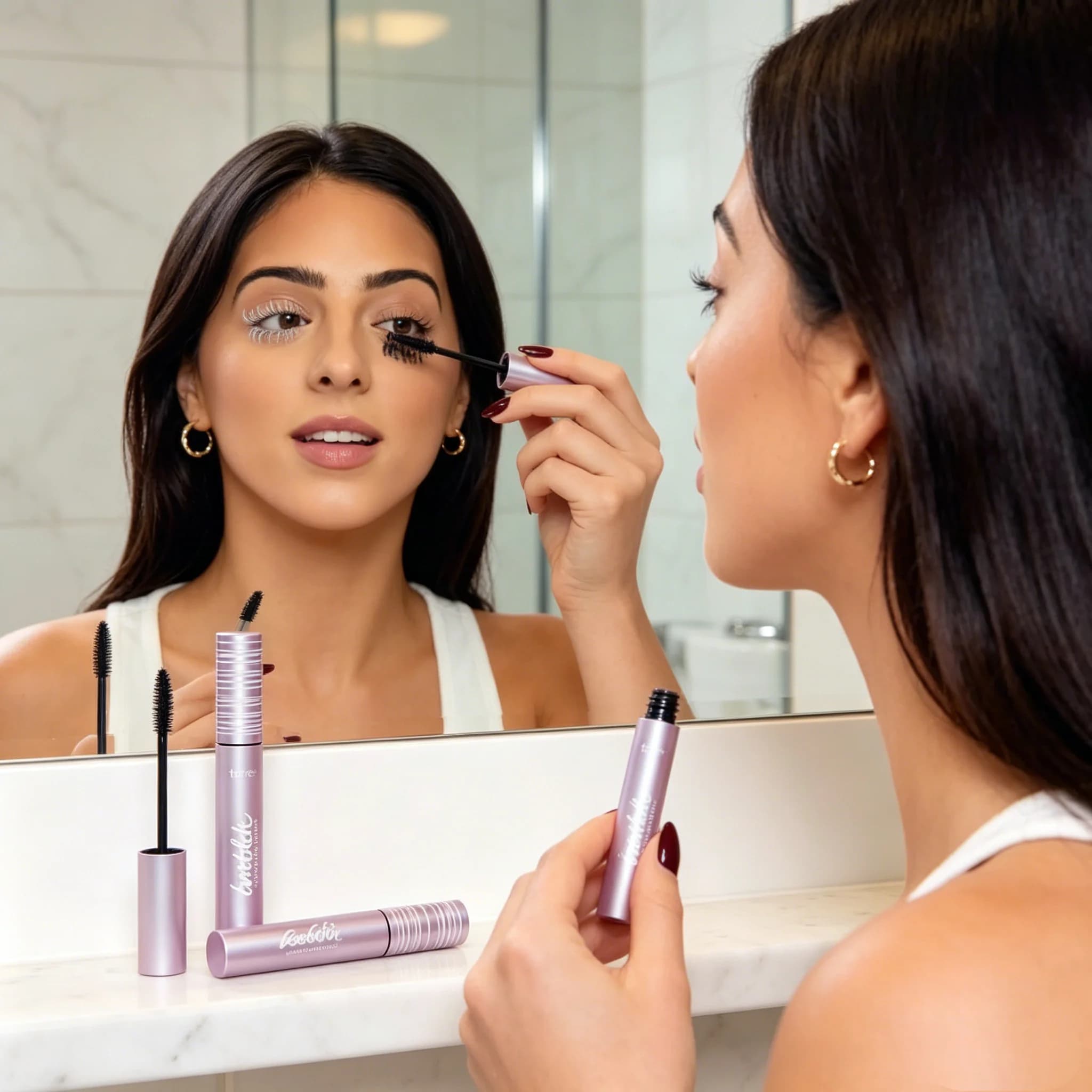 Set Mascara e Primer per Ciglia Tarte Lash Cocktail Tubing, Kit Trucco Tartelette per Ciglia Voluminose e Durature