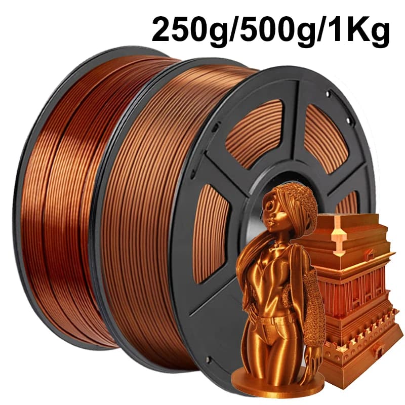 Silk copper 3D Printer Filament PLA 1,75 mm Luxury silky luster 250g 500g 1kg For 3D Pen Printing Materials PLA silk copper red