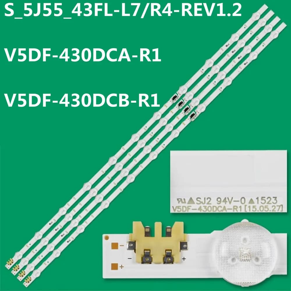 Striscia di retroilluminazione a LED per UE43J5500 UE43J5550 UE43J5600 UE43J5502 S_5j55_43_FL_L7 R4 LM41-00117X 00117W BN96-36336A 36337A