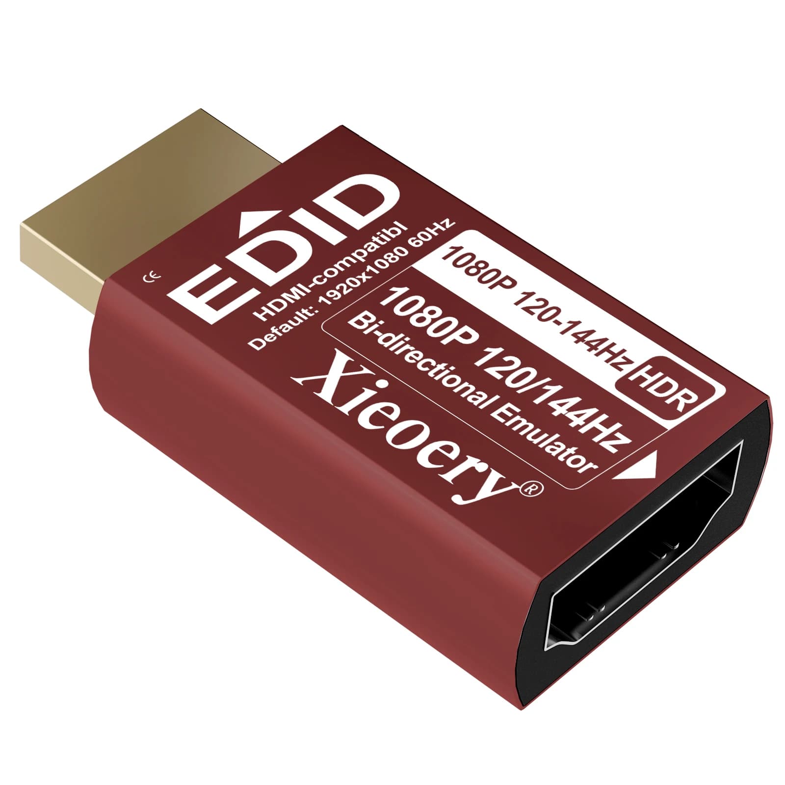 ‌HDMI Dummy Plug EDID Emulator 1080P 144Hz HDR Bi-Directional 1920x1080 60Hz Virtual Display Adapter Headless PC Gaming Monitor‌