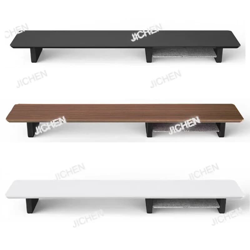 HSWalnut Monitor in legno Aumenta l'altezza Supporto per laptop Supporto per schermo di dissipazione del calore Scaffale per organizzazione desktop Rastrelliere salvaspazio