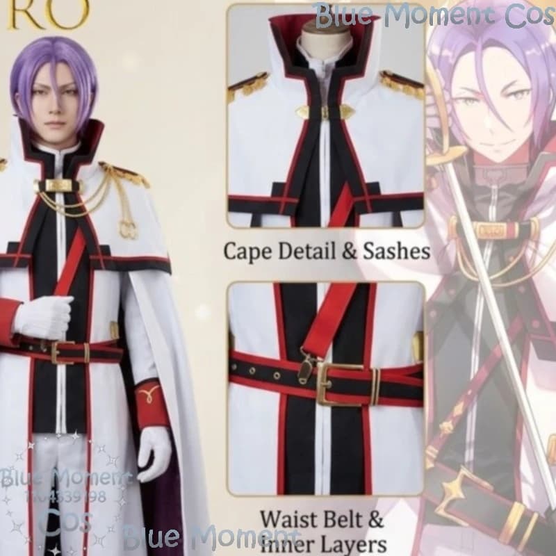 Costume da Cosplay Julius Juukulius con Mantello, Re:Zero - Starting Life In Another World, Costume di Halloween per Uomo, Carnevale, Comic Con, Festival