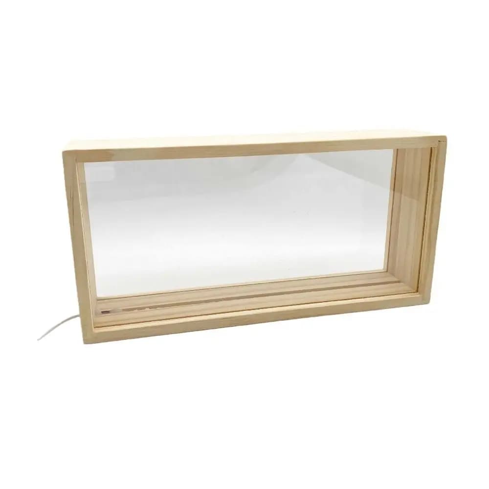 Cornice decorativa creativa per scatola d'ombra Cornice vuota 3D fai-da-te Cornice per bambola con display bifacciale fatto a mano Ornamento per la casa