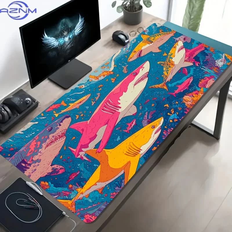 Office Use, Desk Mat, Premium (Material) Office Desk Pad, 1pc Large Size E-Sports Gaming Mouse Pad for Business Meeting, Vibrant