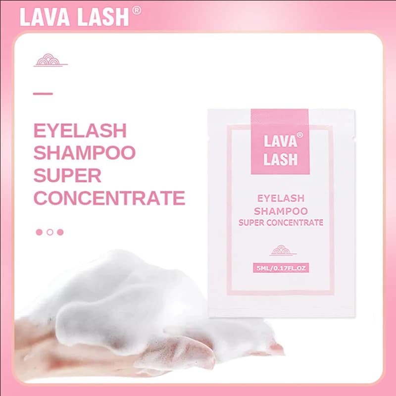 Lava Lash Super Concentrate Mousse Shampoo Ciglia Delicato Detergente Schiuma per Extension Ciglia 5ml Strumenti Trucco Mascara