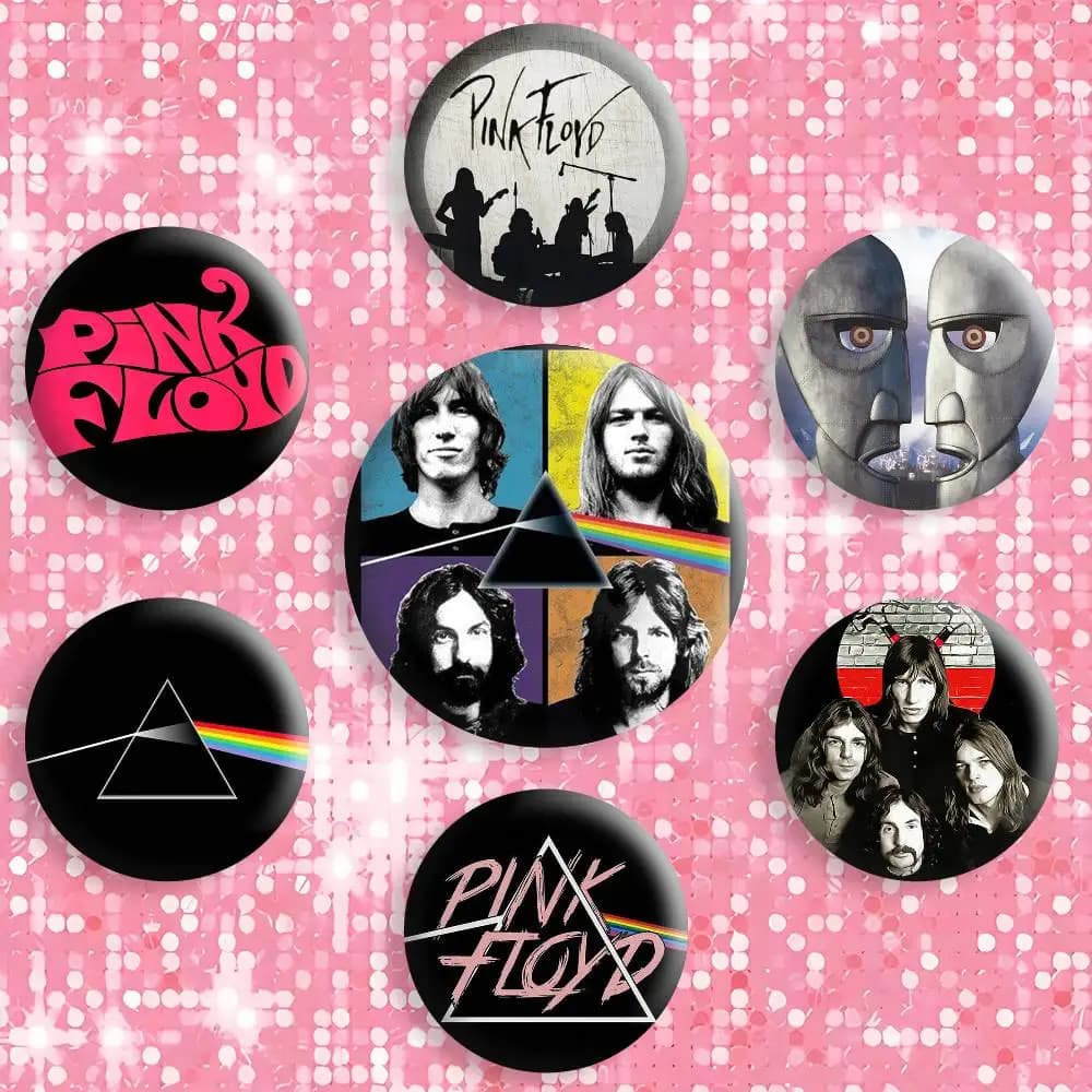 Band P-Pink HOT Floyd Button Pins Backpack Clothing Decor Brooch Badge Jewelry Gifts for Kids
