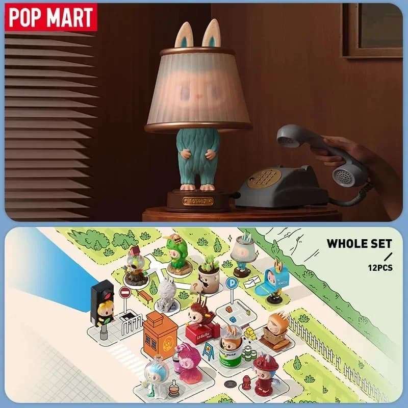 POP MART LABUBU THE MONSTERS ALMOST HIDDEN Series Blind Box Toys Kawaii Anime Action Figure Decorazione da Scrivania Sorpresa Misteriosa