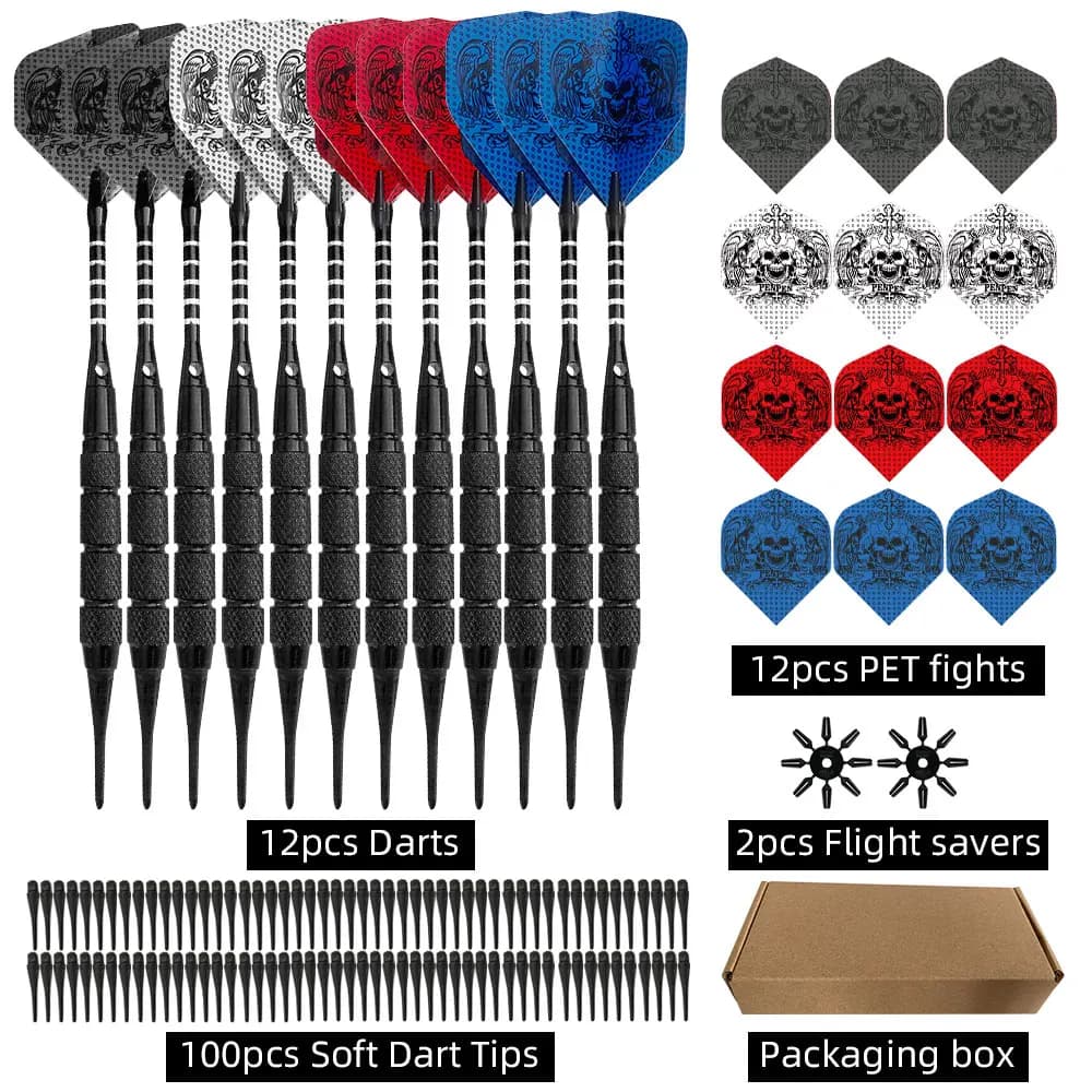 WEDARTER 19g soft darts safety practice home entertainment adult competition fall resistant integrated set